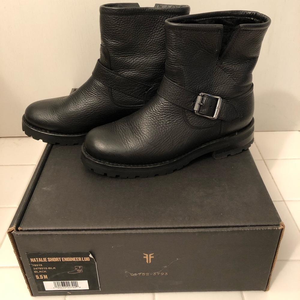 Short Black Frye Boots